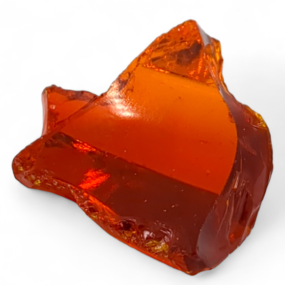 Ruby Amberina Art Glass Cullet Glowing Uranium Slag Glass #4GS80 - Picture 5 of 7